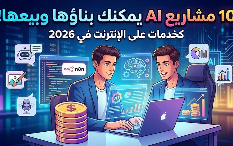 10 مشاريع AI يمكنك بناؤها وبيعها كخدمات على الإنترنت في 2026