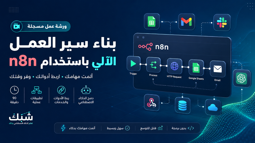 بناء سير العمل الآلي باستخدام n8n