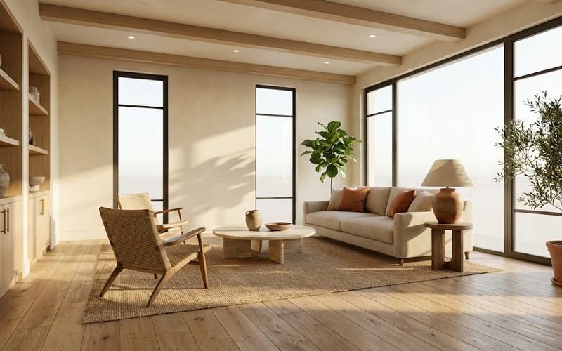 تصور معماري احترافي للتصميم الداخلي