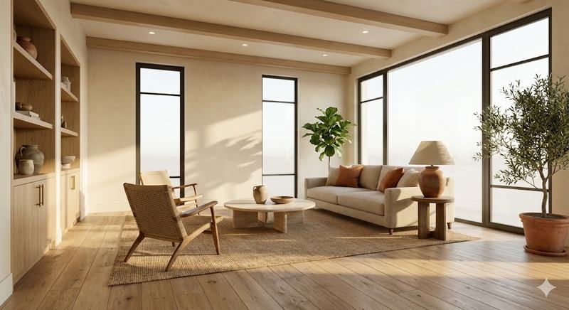 تصور معماري احترافي للتصميم الداخلي