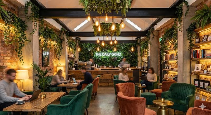 تصميم مقهى أو مساحة عمل يستحق الانتشار على Instagram