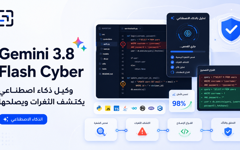 Gemini 3.8 Flash Cyber: نموذج جوجل الجديد يكتشف الثغرات ويصلحها